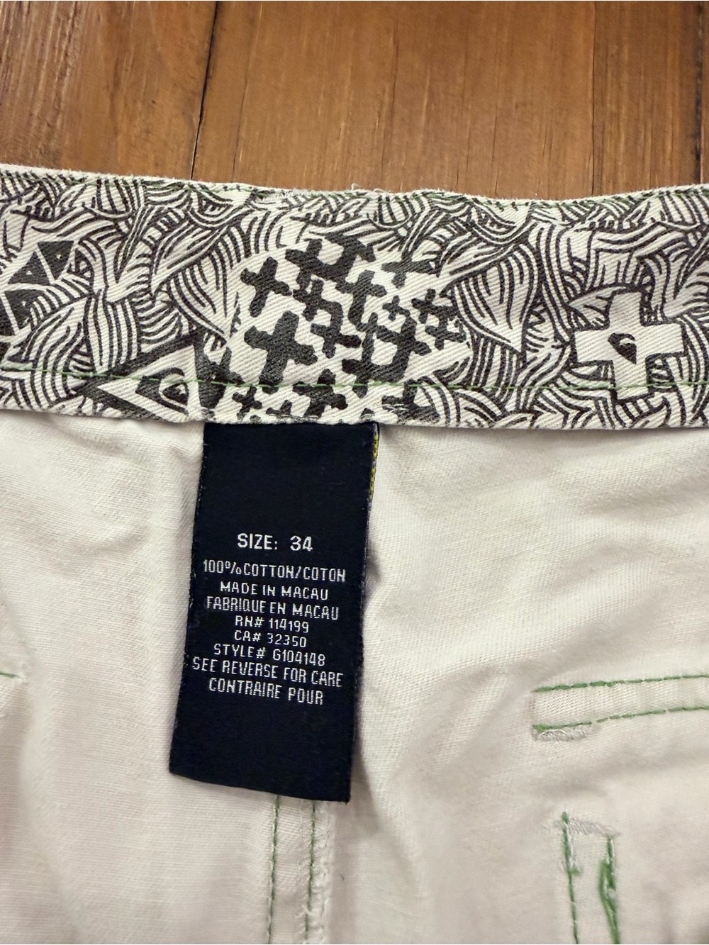 Quiksilver Men's Khaki Cargo Shorts - Picture 4 of 4